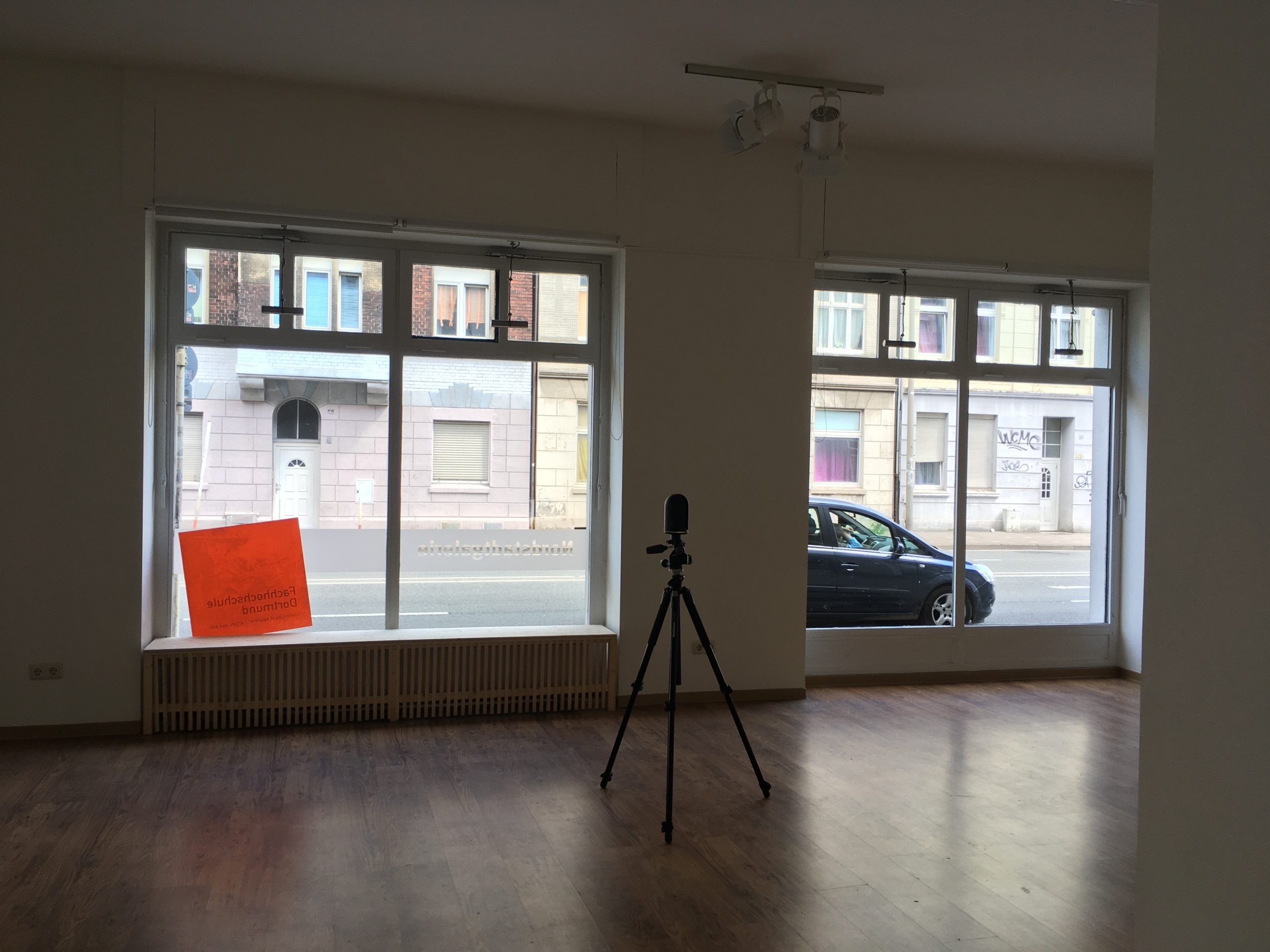 Der Lidar-Scanner scannt die Nordstadtgalerie